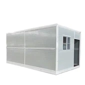 Fällbart containerhus